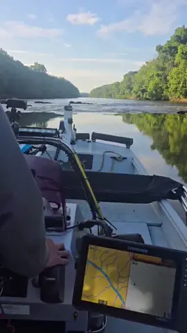 A post by @kody._kennedy on TikTok caption: Gotta risk it for the biscuit 😅 #fishing #fishinglife #riverlife #jetboat #jonboat 