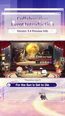 A post by @honkaistarrail_official on TikTok caption: Collaboration Event Introduction - Version 3.4 Special Program #HonkaiStarRail #HoYoverse