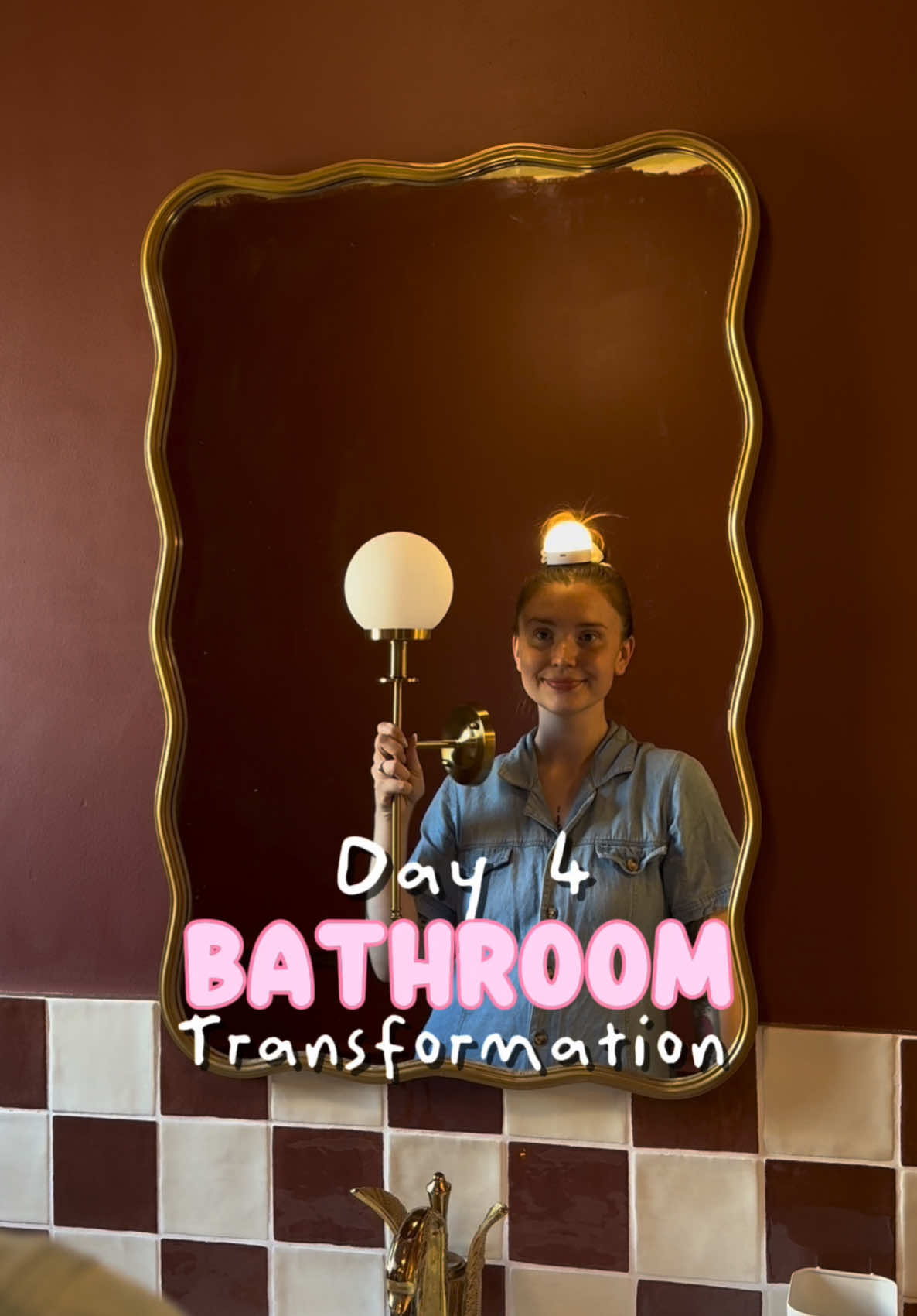 A post by @meggsfordays on TikTok caption: I’ve been renovating my downstairs bathroom into a suite suitable for the savoy, this is day 4 of the 5 part series with the big reveal coming tomorrow!! Today was all about adding light to the gaff and oh boy did we! I cannot wait to share the last part with you all tomorrow! I’m very sad to see this series come to an end but you bet there’s more where this came from!!  #bathroomrenovation #bathroominspo #bathroomdecor #bathroomremodel #bathroomreno #renovationproject #renovating #tradielady #diy #walllights #lighting 
