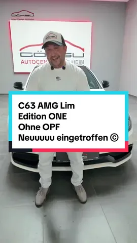 A post by @autocentermulheimgoksu on TikTok caption: C63 AMG Lim Edition ONE  Ohne OPF Neuuuuu eingetroffen © #autocentermulheimgoksu #hayrullahgöksu #following #autohändler #foryoupage #tiktoklive #neueingetroffen 