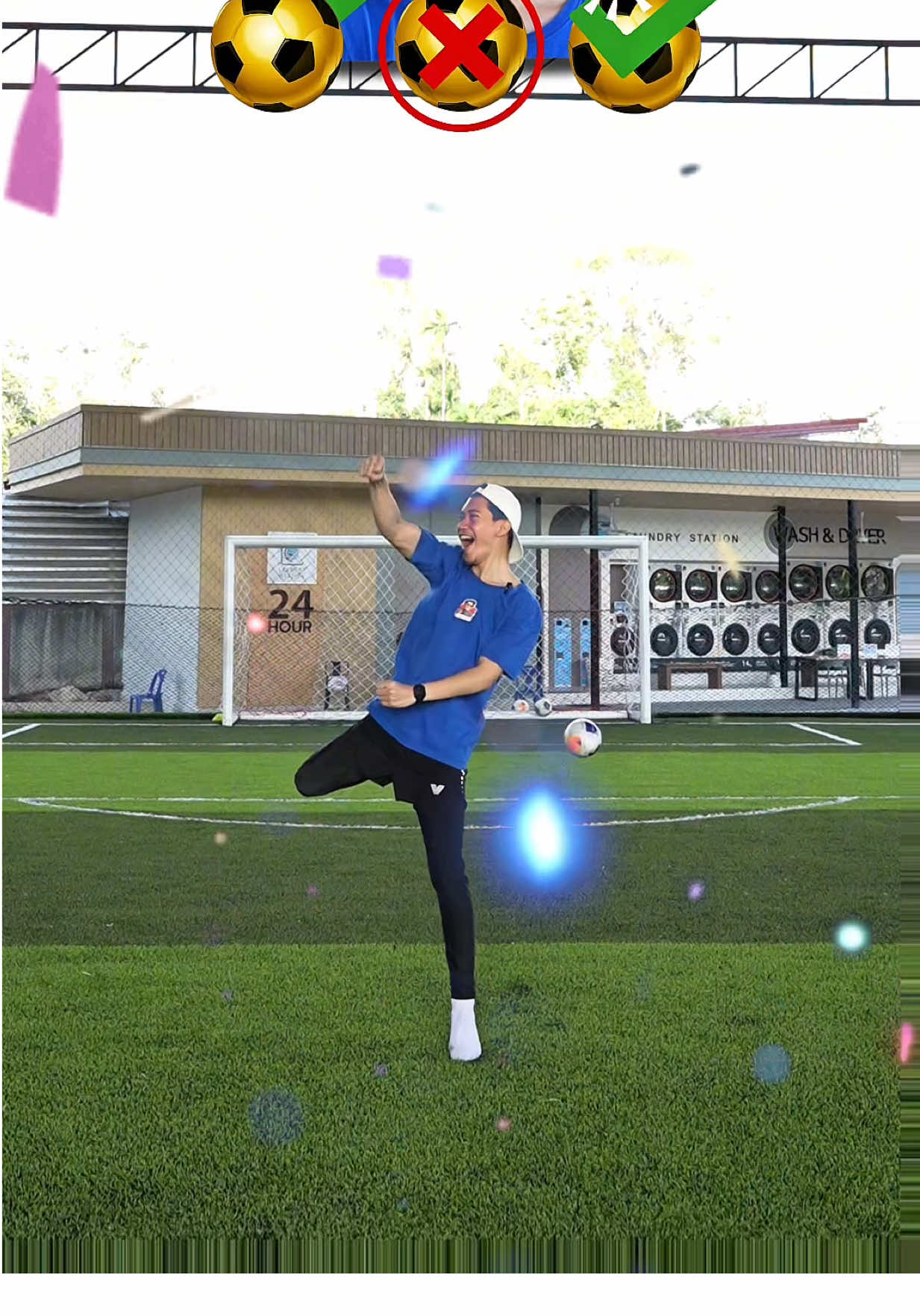 A post by @chalee11 on TikTok caption: เตะบอลชนคานนนน!! ⚽️