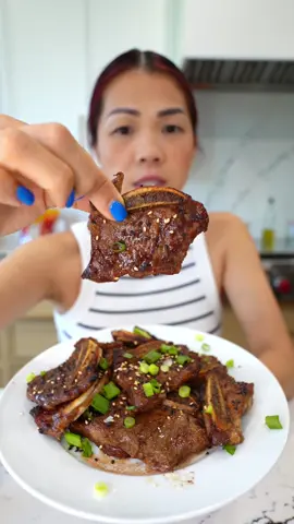 A post by @alissanguyen_ on TikTok caption: You can use whatever marinade you have but the real shortcut here is the airfryer! 