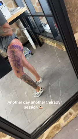 A post by @jamieriddle on TikTok caption: Probably needed a hug went and got a tattoo instead #therapy #fy #inked #tattoos #tattoo #ink 