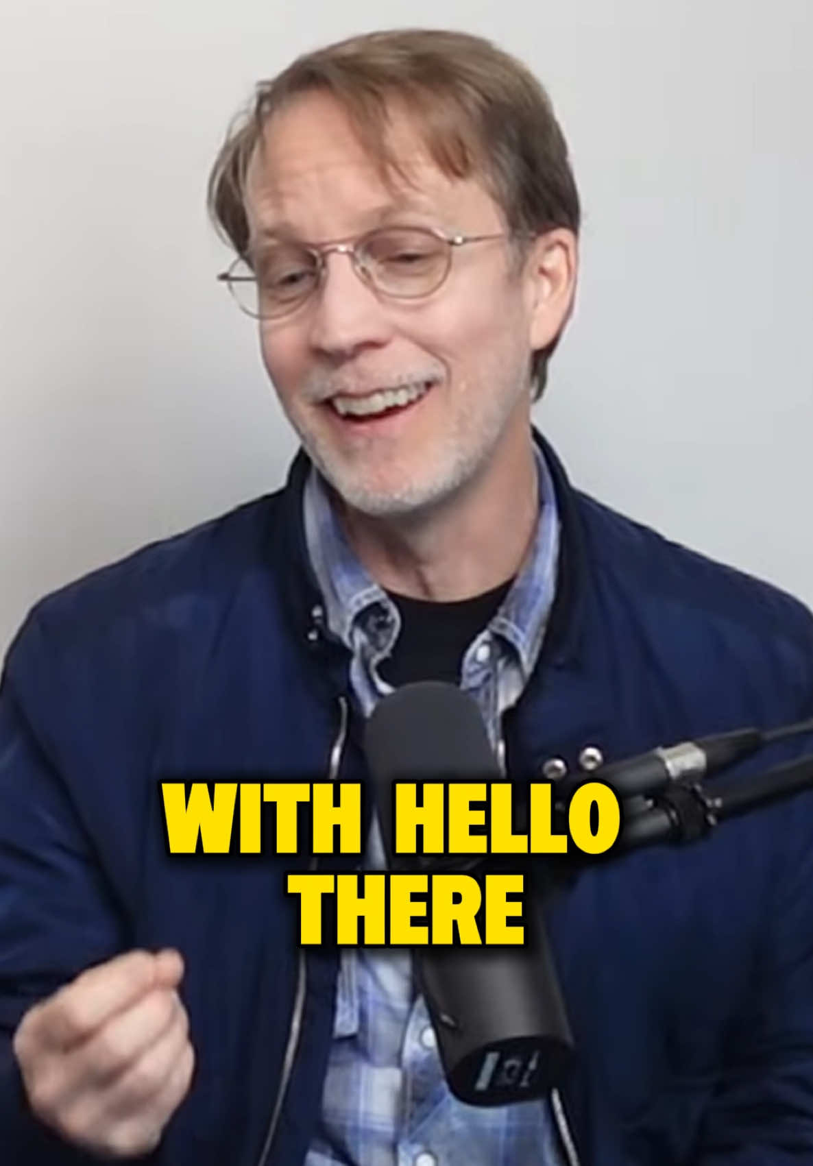 A post by @jimjcummings on TikTok caption: James Arnold on people saying “Hello there” to him  #jimcummings #obiwan #fyp #podcast #winnethepooh 