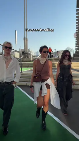 A post by @mademoisellesoph on TikTok caption: Don’t disturb, it’s cowboy carter day 🤠 @Hugodorn @loladorn #beyonceconcert #cowboycarter #lookdujour 