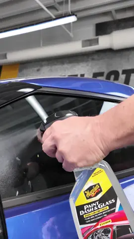 A post by @meguiars on TikTok caption: The weekend is almost here! Is your ride ready? If not, Paint, Dash & Glass Detailer can help! If you need it, check out the link in the bio! #meguiars #asmr #detailer #diy #howto #automotive #detailing #JDM #a90 #grsupra #toyota #Supra #detailer #ReflectYourPassion @stratbluemtmkv