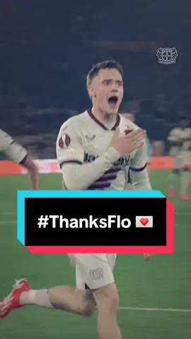 A post by @bayer04 on TikTok caption: ✉️ Dear Flo, you will always be family. 🖤❤️  #ThanksFlo #Wirtz #Bayer04 
