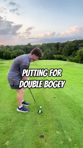 A post by @mulliganmaster on TikTok caption: How come the double bogey putts always fall🤣 #golf #trickshot #putt #fyp