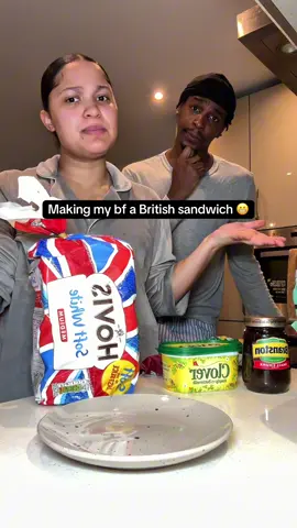 A post by @mudyandshamy on TikTok caption: This is our first time trying Branston pickle 🥒 😂 so this is How I made my bf a British sandwich ib: @Grackle #tiktoksnacks #sandwich #lunch #britishfood #weirdfoodcombos #howtotiktok 