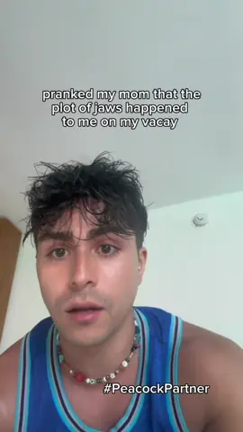 A post by @goobigubbi on TikTok caption: #PeacockPartner not me catching strays ??? #Jaws #Jaws50 Stream Jaws for its 50th Anniversary on @Peacock 