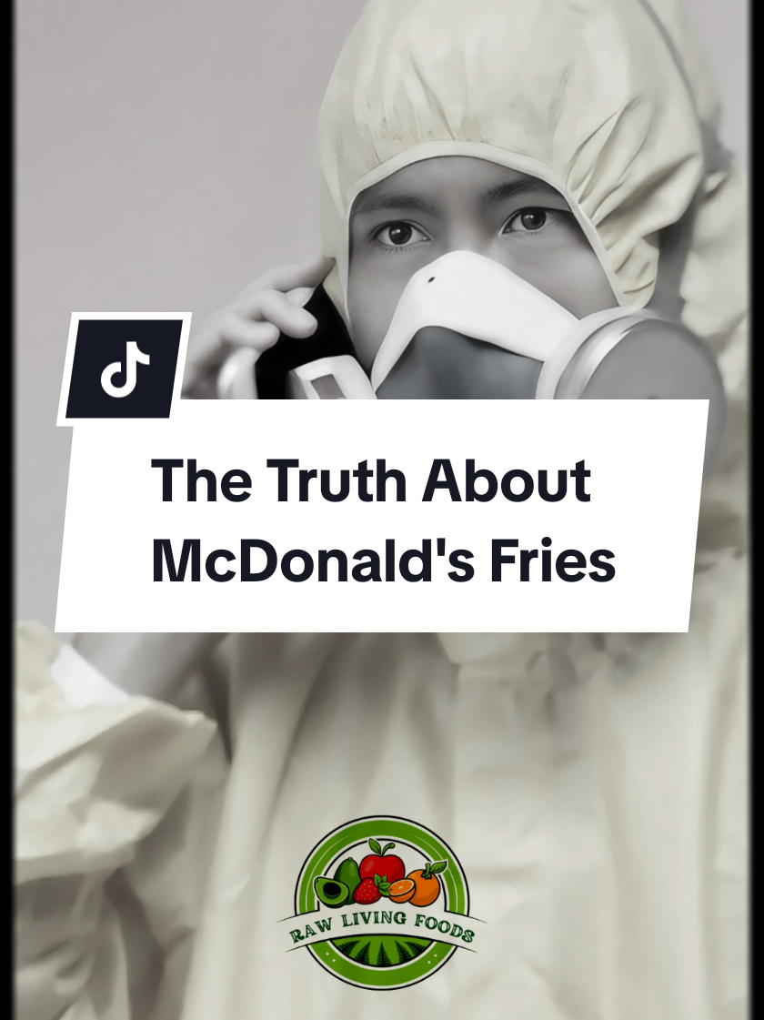 A post by @rawlivingfoods on TikTok caption: Do You Still Eat at McDonald's? 😳 - #mcdonalds #fastfoods #deepfried #pommes #chips #frenchfries #potato #idaho #danger #chemical #health #advice #healthtips 