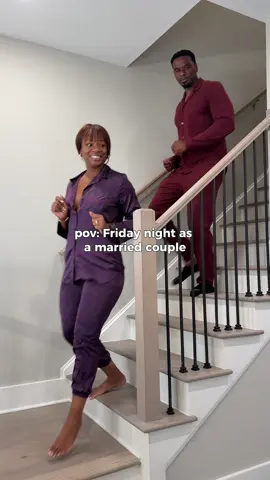 A post by @mrs.iheanacho on TikTok caption: This is the perfect Friday for us 🤍  #marriedlife #blacklove #cozyathome #datenight #couplegoals #fridayvibes #GoveeLights