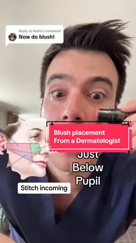 A post by @ericataylor2347 on TikTok caption: A fave repost that was such a great message with @💉 Dr Charles MD 💉 on makeup placement based on anatomy. As a trained studio artist with my senior thesis in portraiture- we studied facial anatomy to understand how to properly paint features. So this is one of my fave videos #contour #blush #facelift #makeupover40 #makeup #science #dermatologist #blushplacement #contouring #makeuphacks #over40 #fyp 