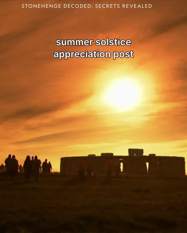 A post by @natgeotv on TikTok caption: Longest day of the year? More time to appreciate nature ☀️ 🎥: #StonehengeDecoded, #MissionToTheSun 