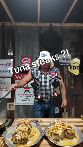 A post by @stalekracker on TikTok caption: Come along as we head deep into the open ocean and battle a massive tuna straight from the depths 🎣🌊 This ain’t your average catch—we’re going water to table with thick-cut tuna steaks, seared to perfection and crowned with buttery crab leg toppers 🐟🦀🔥 Fresh, wild, and cooked right on the dock—this is how seafood was meant to be eaten. #CatchCleanCook #DeepSeaFeast #TunaSteaks #CrabToppedKings 