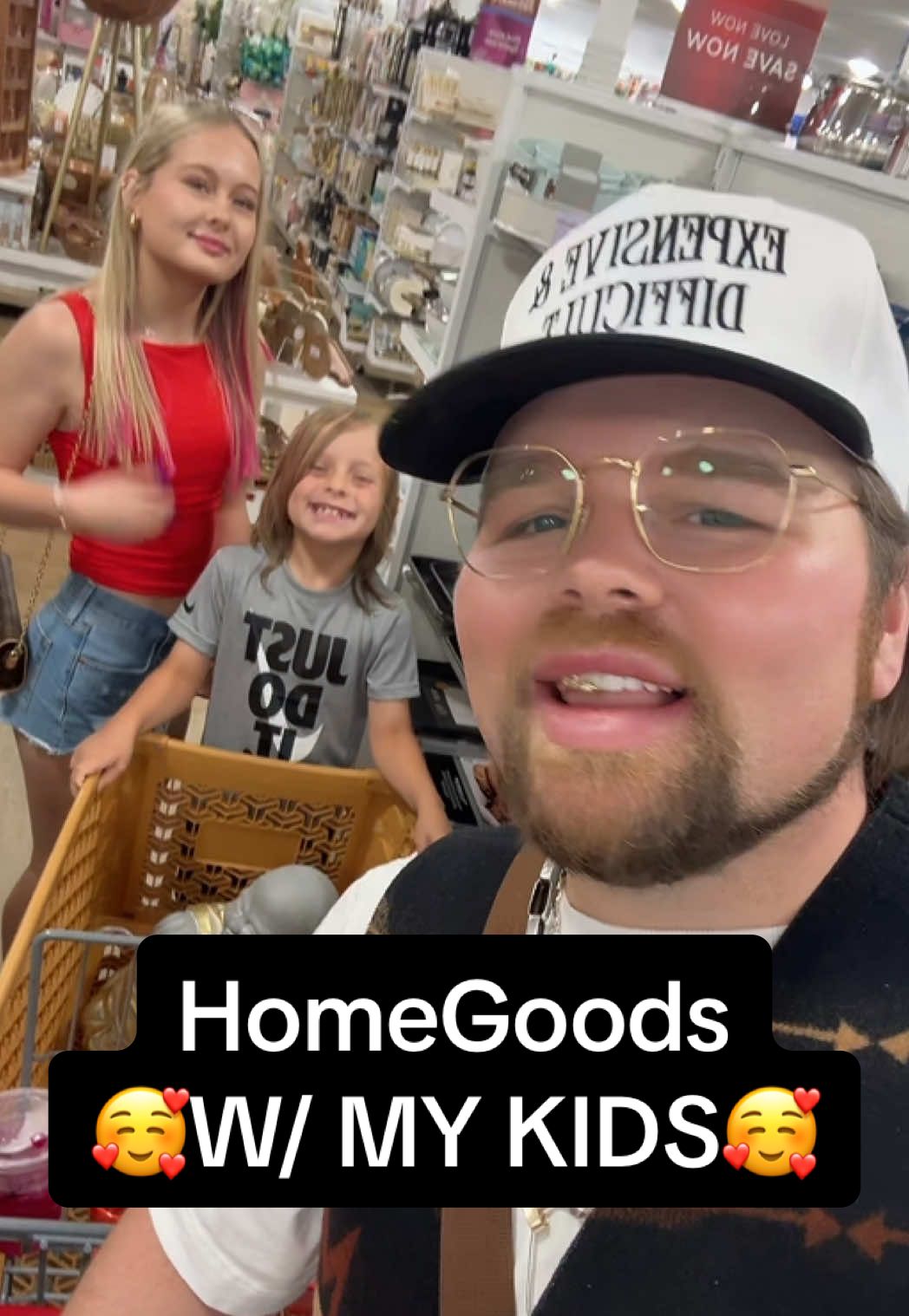 A post by @thisdadtiktoks on TikTok caption: LOVE shopping with them.. even though it gets rowdy sometimes 😵‍💫 #thisdadtiktoks #dailyvlog #vlog #DayInMyLife #homegoods #homegoodsfinds #haul #haultok #shopping #letsgoshopping #shopwithme #fyp #dadsoftiktok #momsoftiktok #familytime #familytok #family 
