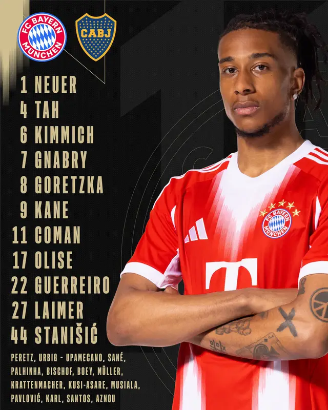 A post by @fcbayern on TikTok caption: #FIFACWC #TakeItToTheWorld #FCBayern 