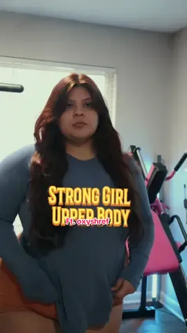 A post by @nanzie_peachez on TikTok caption: SHE STRONG AF OR WHATEVAA  #stronggirlsummer #upperbody #ehplabs #oxyshred 