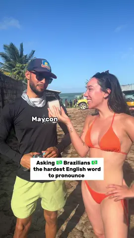 A post by @viviinthecity on TikTok caption: Pernambucanos are my new favorite ppl🥹  #hardestenglishword #brazil #brazilianmen #braziu #bdasil #pernambuco #portodegalinhas #streetinterview 