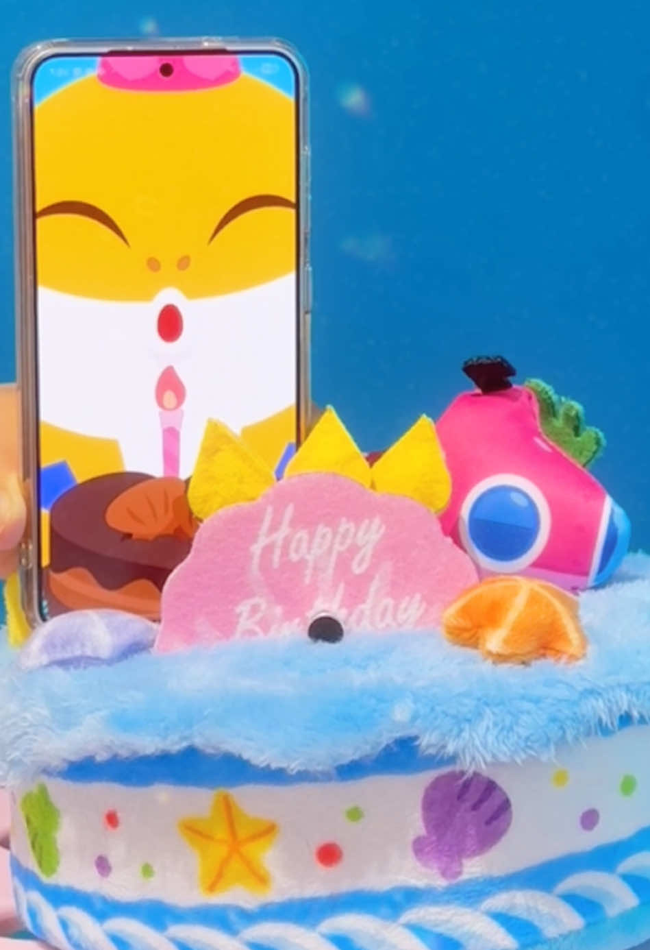 A post by @babyshark_brooklyn on TikTok caption: Look at my Birthday Cake!😋 #comment #HBD #BabyShark #DooDooDoo #Brooklyn #birthday #trend 
