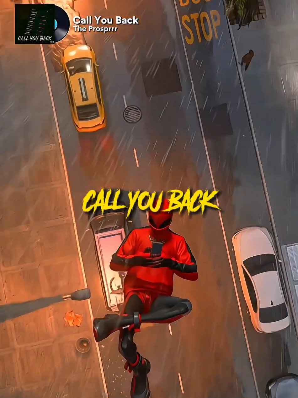 A post by @dolofx on TikTok caption: call you back by @theprosprrr 📱 be sure to check out his music on spotify and all platforms. bro's music is too 🔥 #spiderman2 #swingingtomusic #theprosprrr #music #lyrics #spotify #newmusic #fyp 