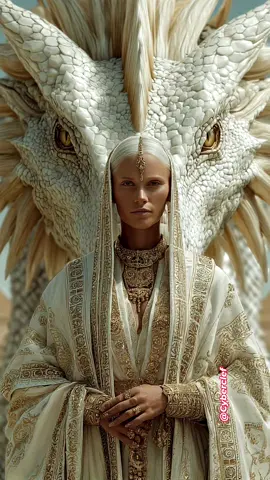 A post by @cyberclef on TikTok caption: She Who Walks With the Dragon