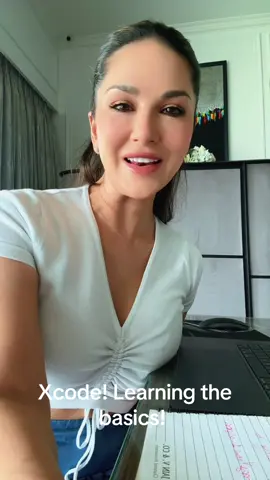 A post by @sunnyleone on TikTok caption: Xcode…learning learning! I want to be just like all you super smart techs out there!  Love you 
