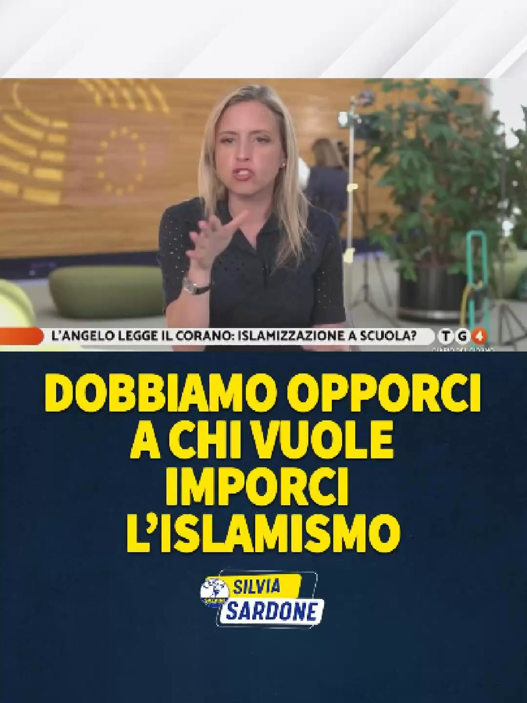 A post by @sardonesilvia on TikTok caption: Ora ci vogliono persino convincere che l'Europa ha radici islamiche. Ciò che sta avvenendo nelle scuole con sempre più episodi "politicamente corretti" di propaganda islamista è inaccettabile. #islamismo #radici #europa #sardone #scuola #propaganda
