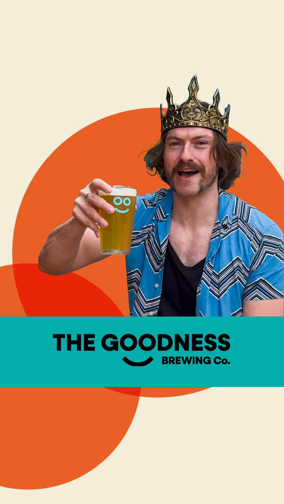 A post by @thekingofchemo on TikTok caption: Introducing... My very own BEER!   I’ve teamed up with the guys at @goodnessbrew to create a beer fit for a king. A session-strength tropical IPA that’s perfect for all-day sipping without ending up under the table. Think of it as a beer that cures brain tumours... kinda. Only available on tap at the London Craft Beer Festival @lcbfestival (18th - 19th July) at The Goodness bar.  Grab your beer fest ticket via the link in bio (or IG story highlights) - use code ‘KING’ for £5 off AND £10 donated to The Brain Tumour Charity! Every pour = a chance to donate to The Brain Tumour Charity. Big thanks to head brewer, Josh, and the whole Goodness team for making this happen. And for all the very serious and professional… market research 😎 See you at the bar 🍺 #charitywork #fundraising #londonlife #foodiesoftiktok #londonfoodies #craftbeer #beerfest #beerfluencer  @The Brain Tumour Charity 