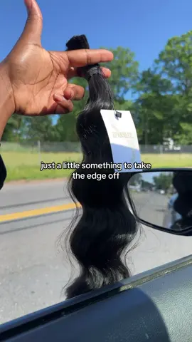 A post by @midahair on TikTok caption: sometimes all you need is some bundles to take the edge off  Its time to get your hair for those boho braids  #humanhairbraids #bohobraids #bulkhumanhair 