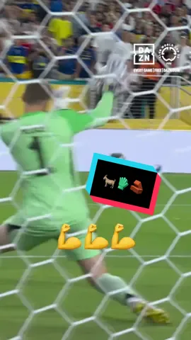 A post by @fcbayern on TikTok caption: Things we never get tired of seeing: 😍 Manuel Neuer's one hand save 🧤💯 Watch every #FIFACWC Game live & free on DAZN! #FCBayern #Neuer 