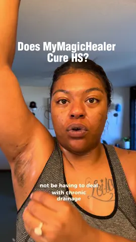 A post by @socialcydd on TikTok caption: @MyMagicHealer will NOT cure your HS. However it’s the best thing in my flare care kit for daily maintenance and flare care 🫶🏾 #Hidradenitissuppurativa #hswarrior #hsawareness #hidradenitissuppurativawarrior #socialcydd #livingwithhs 