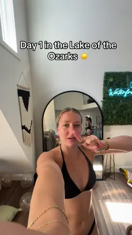 A post by @msbrandiragan on TikTok caption: Day 1 in the lake of the Ozarks ☀️ #lakeoftheozarks #lakelife #Summer #summervibes 