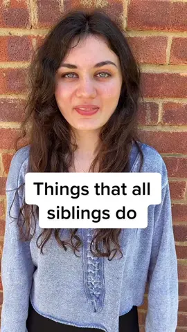 A post by @gina_meredith_ on TikTok caption: New skit! Things that all siblings do! #fyp #funny #siblings 