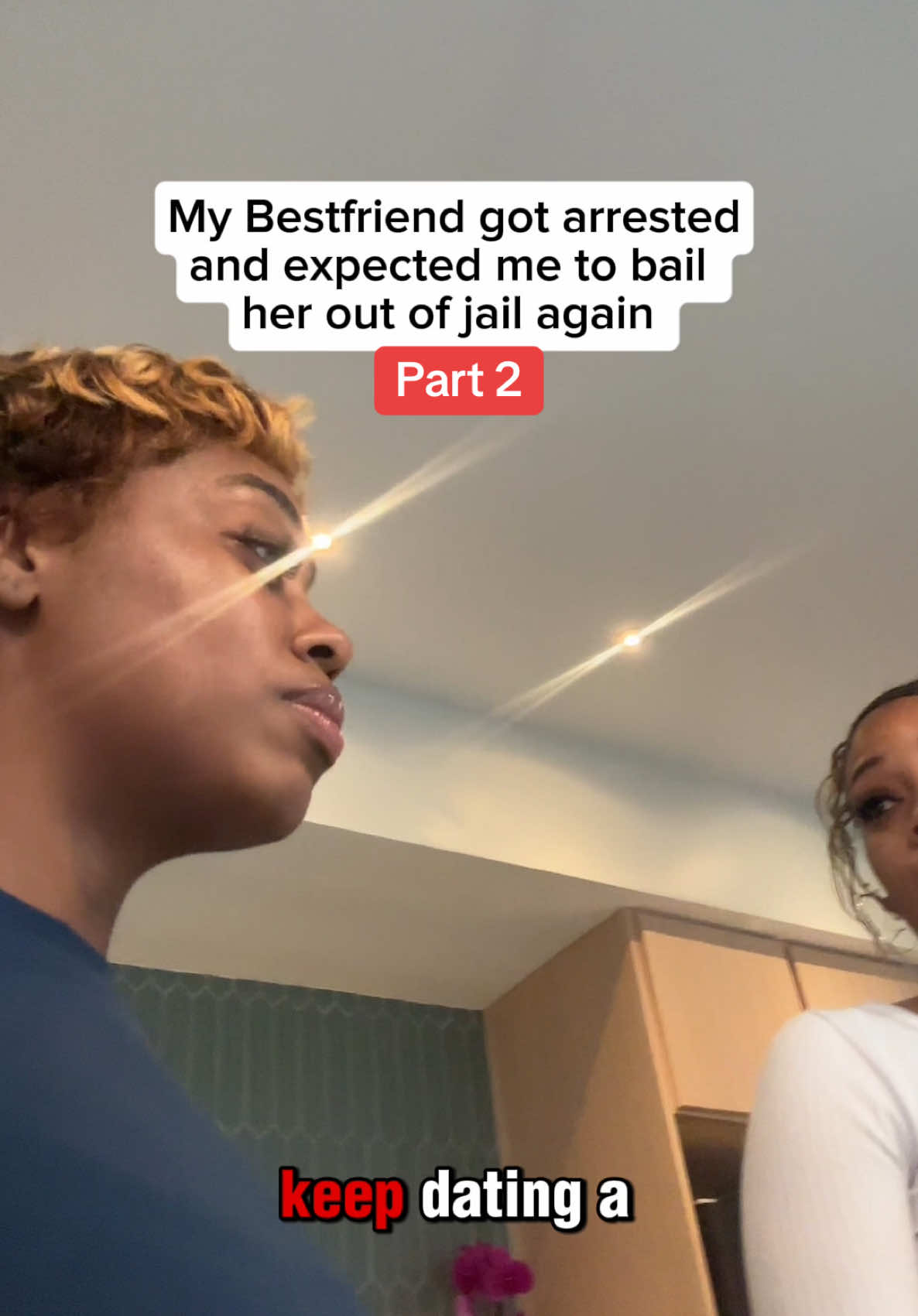 A post by @chatejah on TikTok caption: Is she a real friend or do I need to let her go? @Sincerelyemoneii LIKE to see what happens next 