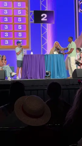 A post by @tannerwiththe_tism on TikTok caption: First time ever being on a game show! @Jools Lebron @VidCon #crownthecreators #vidcon 