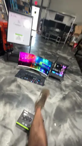 A post by @overkillgamingofficial on TikTok caption: 1. Like 2. Comment 3. Share!  I built the Ultimate Gaming Setup for you to win! 