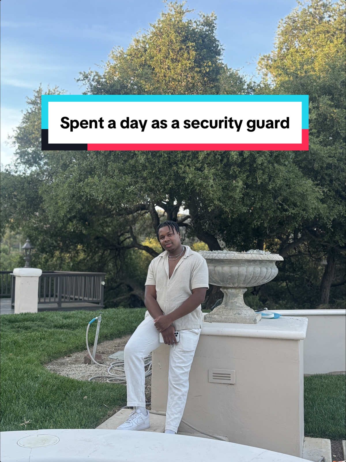 A post by @iamjonathanpeter on TikTok caption: Security isn’t the job for me