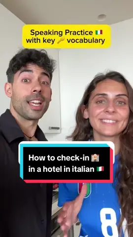 A post by @italianteachertony on TikTok caption: How to check-in in a hotel in Italian 🇮🇹 @theitalianlizard #italian #italiano 
