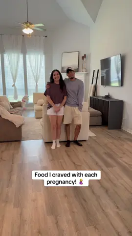 A post by @himandherofficial on TikTok caption: What were some of your cravings?? ☺️ #family #cute #momlife #couple #husbandwife #parentslife #parenting #marriedlife 