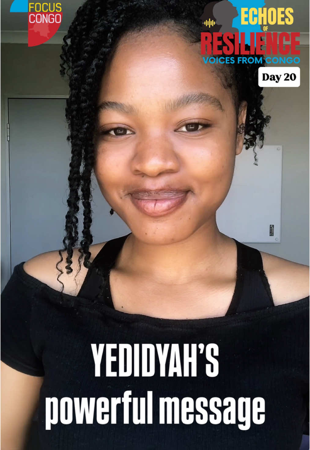 A post by @focuscongo on TikTok caption: @Yedidyah faced the worst even before she was born. But on the day she came into this world, a glimmer of hope was born with her—a story filled with resilience and boundless energy once for the family alone, but today, for an entire community ! Listen to her story… . . . . . . #echoesofresilience #resilience #hope #survivor #humanity #volcano #eruption #HealingJourney #strengthwithin #overcomer #hopeamidstchaos #resilienthearts #silentstrength #endurance #livesreclaimed #voicesunheard #lightinthedark #resisttostand #storiesofhope 