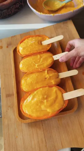 A post by @abir.sag on TikTok caption: Mango ice cream 🥭? Freshly homemade 🤌🏻  ايس كريم منغو🤏🏻 صحية وزاكية🥭 Ingredients:  4 cups fresh ripe mangoes  1/4 cup honey / or sugar  1/2 cup plain yogurt  1 tsp vanilla extract  * freeze overnight  * process in food processor for 10-15 minutes  المكونات:  ٤ كوب مانحو مقطع  ١/٤ كوب عسل او سكر  ١/٢ كوب زبادي  ملعقة صغيرة فانيلا  * احفضوها في الثلاجة طول الليل عشان تجمد صح  * اخفق خليط الايس كريم من ١٠-١٥ دقيقة  .#tiktokcookbook #abirzkitchen 