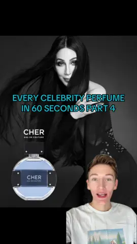 A post by @ashtongaler on TikTok caption: Every Celebrity Perfume in 60 Seconds Part 4 #perfume #fragrance #cher #dollyparton #melaniemartinez #madonna #onedirection #perfum 