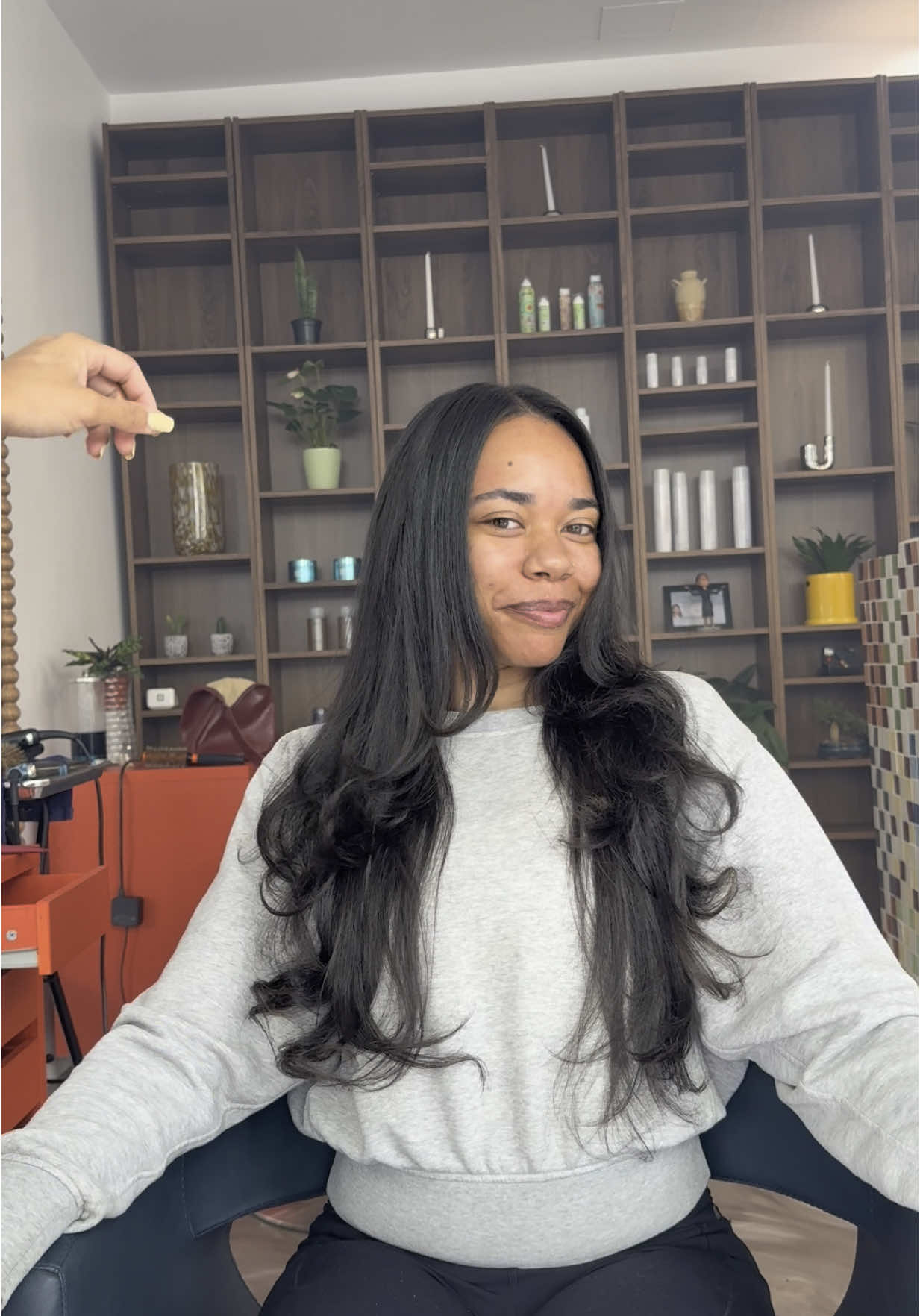 A post by @compassionatecleaning on TikTok caption: @Lasso Hair NYC 😮‍💨  #fyp #nychairstylist 