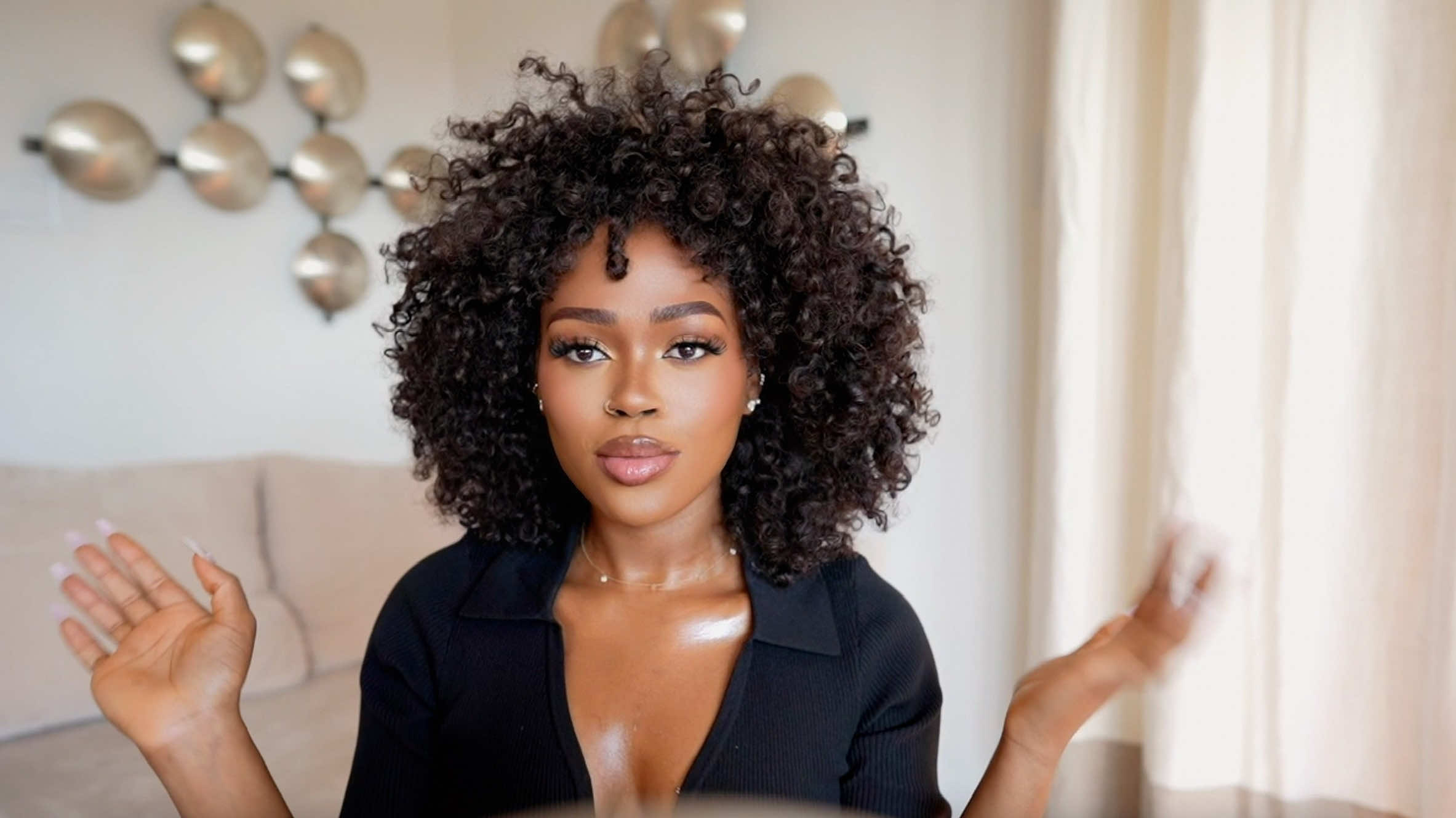 A post by @peakmill_ on TikTok caption: Sometimes a lil liner and clear gloss type of day                                                                                       #makeuptutorial #makeupforbeginners #blackgirlmakeup #beautytips #beautytok #beautyhacks #lipgloss #lipcombo #beauty #beautyhacks #beautytok #makeuproutine #makeuptips #fyp 