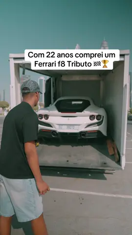 A post by @xxtufaoxx on TikTok caption: 22 anos. Quando a meta muda de ‘quero’ para ‘vou ter’, o resultado é este. Não se trata do carro. Trata-se da jornada. Mas já que cheguei até aqui… que seja numa Ferrari F8 Tributo. 🏁 #palops🇲🇿🇨🇻🇬🇼🇧🇷🇵🇹🇦🇴🇰🇳🇸🇹🇹🇱 #tufao #ferrarif8tributo #superacao #flypシ #sucesso 