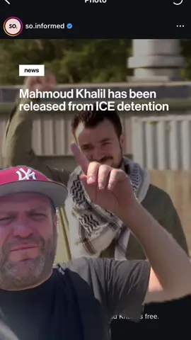 A post by @jacobbergeractor on TikTok caption: MAHMOUD IS FREE♥️