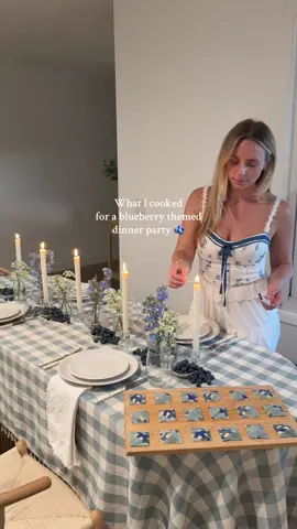 A post by @alessandrabrontsema on TikTok caption: Cooking for friends & hosting dinner parties (especially with such a fun theme 🫐) is my love language!! 🫶🏼🍝🫐 I had so much fun with all these blueberry themed recipes! So perfect for summertime!  #homecooking #hosting #dinnerparty #mealideas #dinner #dinnerideas #fyp #blueberry #blueberrytheme #homemade #pasta #blueberries #ravioli #blueberrydinner #blueberrydinnerparty #colorfulpasta #homemadepasta 