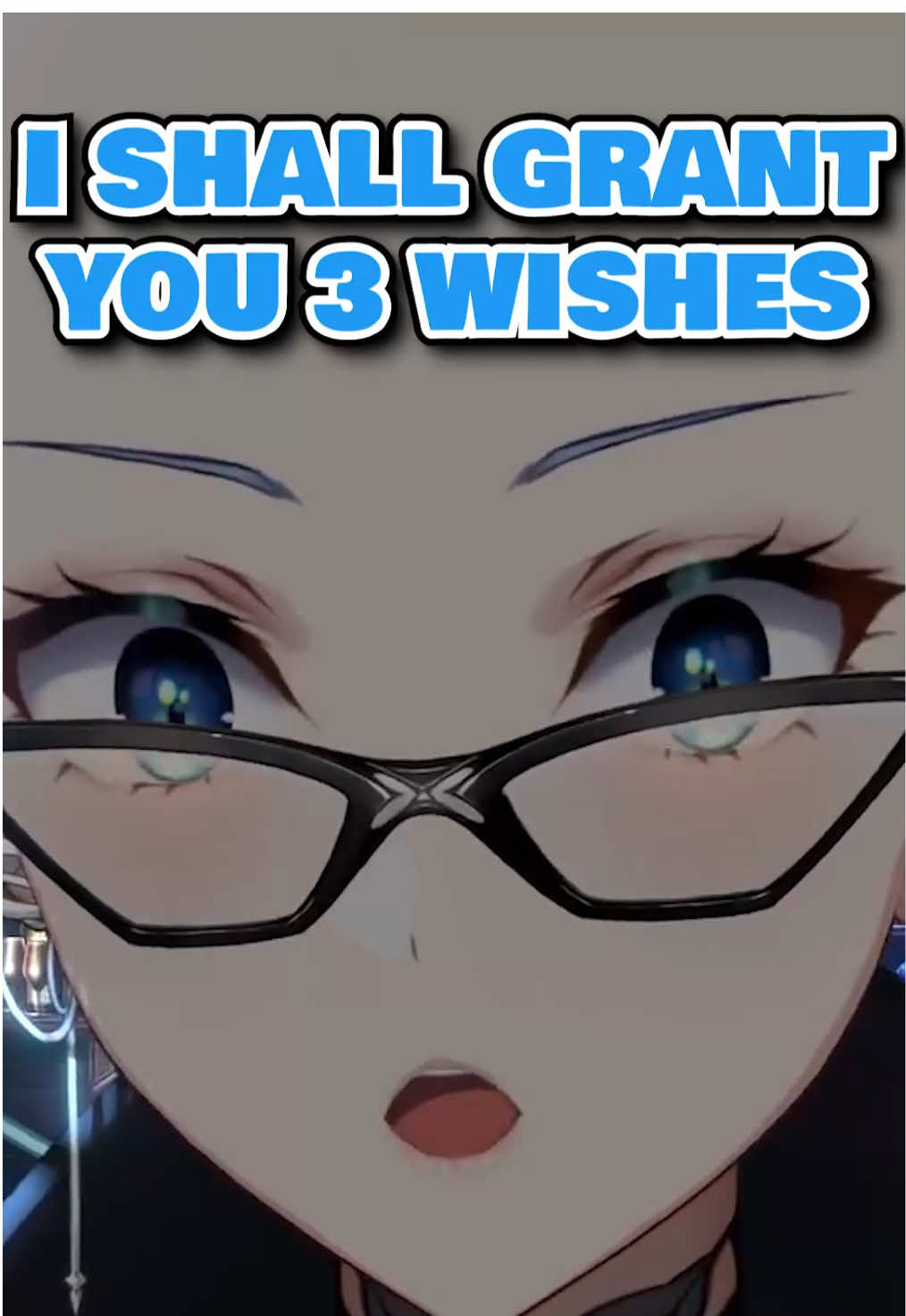 A post by @leeandlie on TikTok caption: I’ll grant you 3 wishes what will it be? 👀  #vtuber #vtuberclips #envtuber #amalee #genie #streamer #anime #voiceactor 