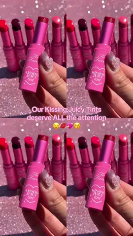 A post by @toofaced on TikTok caption: 💋✨ When your lips deserve all the attention… this is the product for you 💅🏼💖 Kissing Juicy Tint brings juicy color, high shine, and major main character energy 🍓💧So smooth, so hydrating, so cute - shop now on TikTok Shop 🛍️📲 #toofaced #tcrueltyfree 